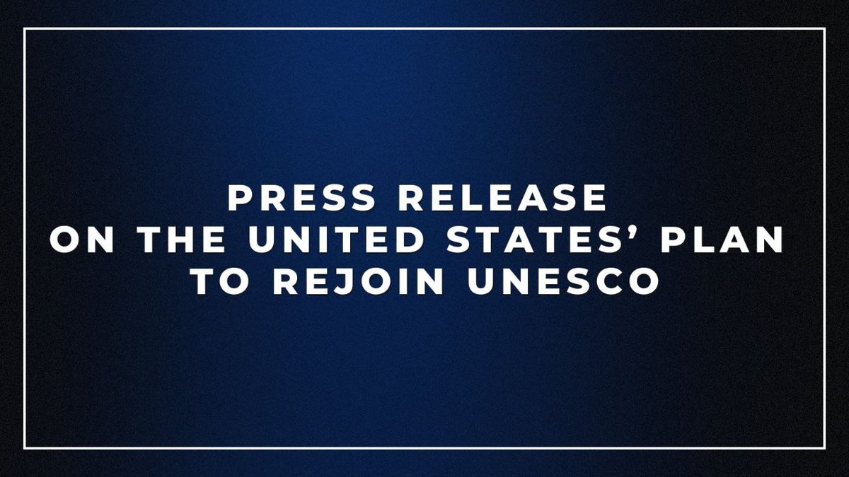 🇷🇺 Russia is ready to welcome the reintegration of the US🇺🇸 to @UNESCO.

☝️However, as it moves towards achieving this objective, the US should not violate UNESCO’s constitution or other standards & primarily should pay off its astronomical debt.

t.me/MFARussia/16274