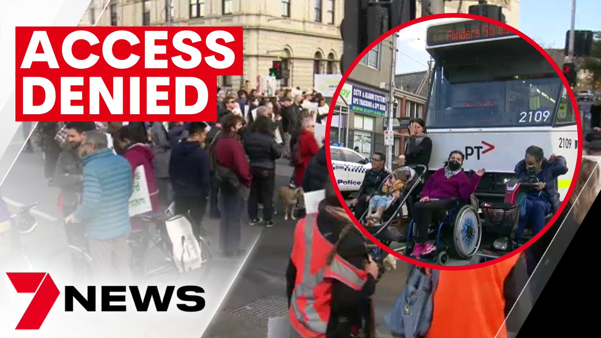 Commuters in Melbourne’s north have rallied with angry elderly and disabled travellers to have no way to catch public transport for up to 18 months. Brunswick locals say there's no accessible tram stops. youtu.be/f9AuTpQBUec <a href="/SarahJaneBell94/">Sarah Jane Bell</a> #7NEWS