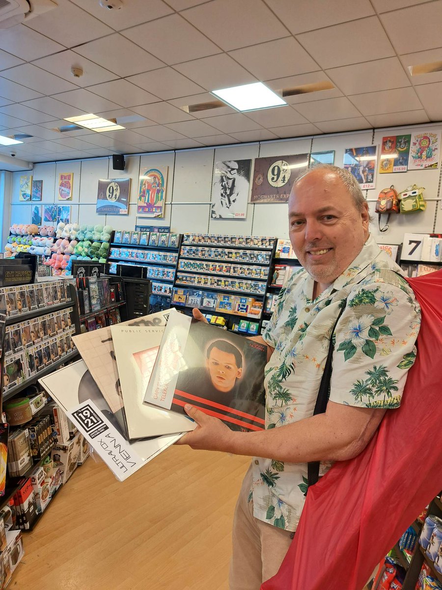 Our first customer of vinyl day, very happy with their purchase! We still have lots of our exclusive HMV left in stock so come check them out! 

Stock update: We are currently out of stock of Gary Numan, and Ultravox. 

#hmvLovesVinyl