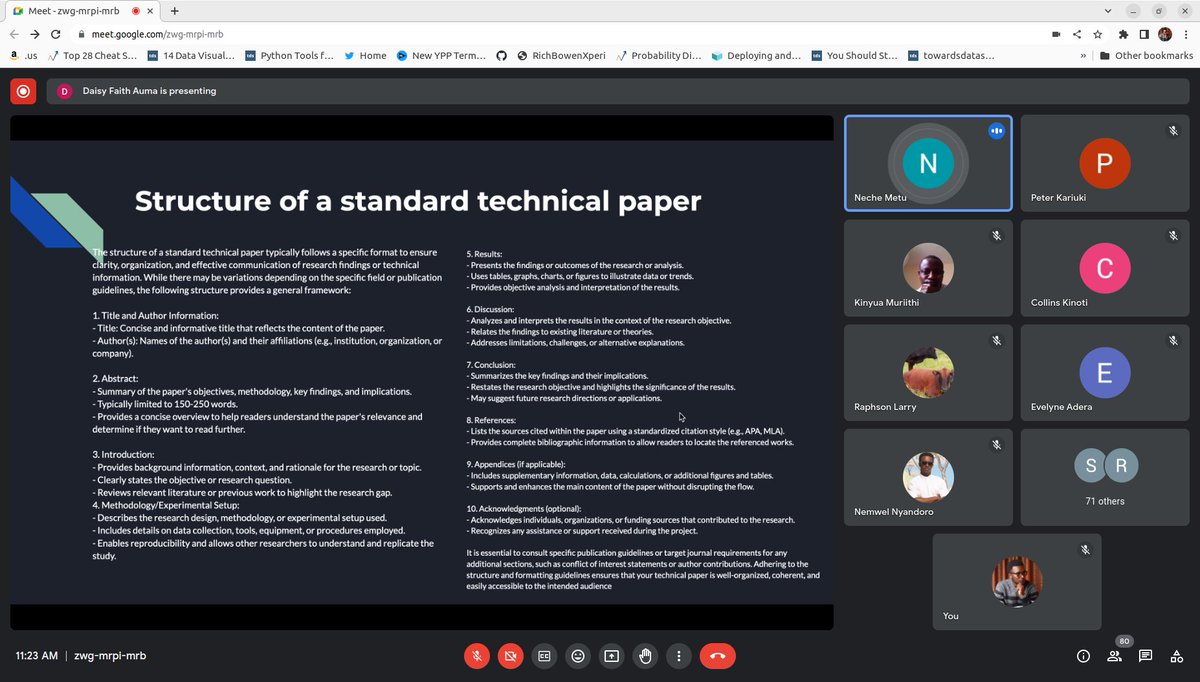 Technical writing boot camp virtual class by <a href="/MetuNechey/">Fruit-stack-dev🥳🍇</a> at <a href="/LuxDevHQ/">LuxDevHQ : Transforming Data Education</a> 

Organized and led by <a href="/daisyfaithauma/">Daisy Faith Auma 🇰🇪🇬🇧</a> 🔥🔥