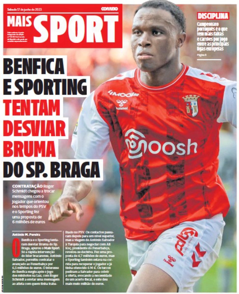 bruma braga'ya satılmadan önce roger schmidt oyuncuya aramış ve benfica'ya transfer olmasını istemiş. son anda sporting lizbon da devreye girmiş ama braga başkanı istanbul'a gelerek çözmüş işi. bu kadar piyasası olan bir oyuncuyla ilgili kararı keşke yeni hoca verseydi.