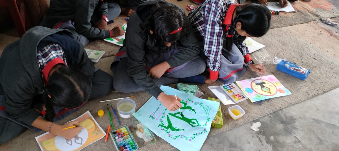 kvumroi's tweet photo. Poster making competition at kv umroi cantt @KVSRO_Silchar @KVS_HQ  #G20India #YogaforVasudhaivaKutumbakam https://t.co/lrSZP06eDR