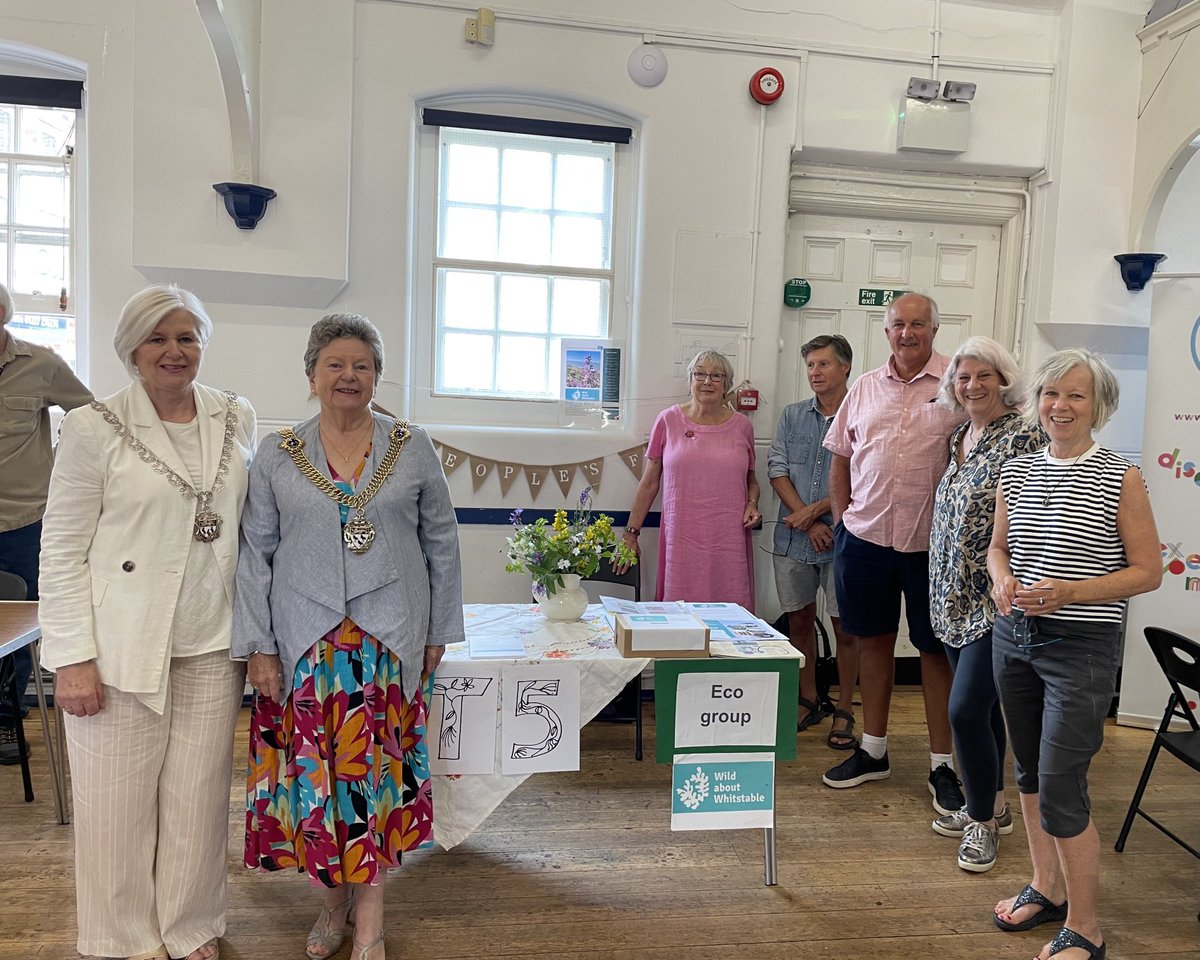 BernadetteFis11's tweet photo. Lovely to chat to our new #lordmayor Cllr Jean Butcher at our β¦@ForumCt5β© stall at the #whitstabletogether event β¦@umbrellacentreβ©. Weβre here until noon so do come and say hello. https://t.co/yBntemQVoD