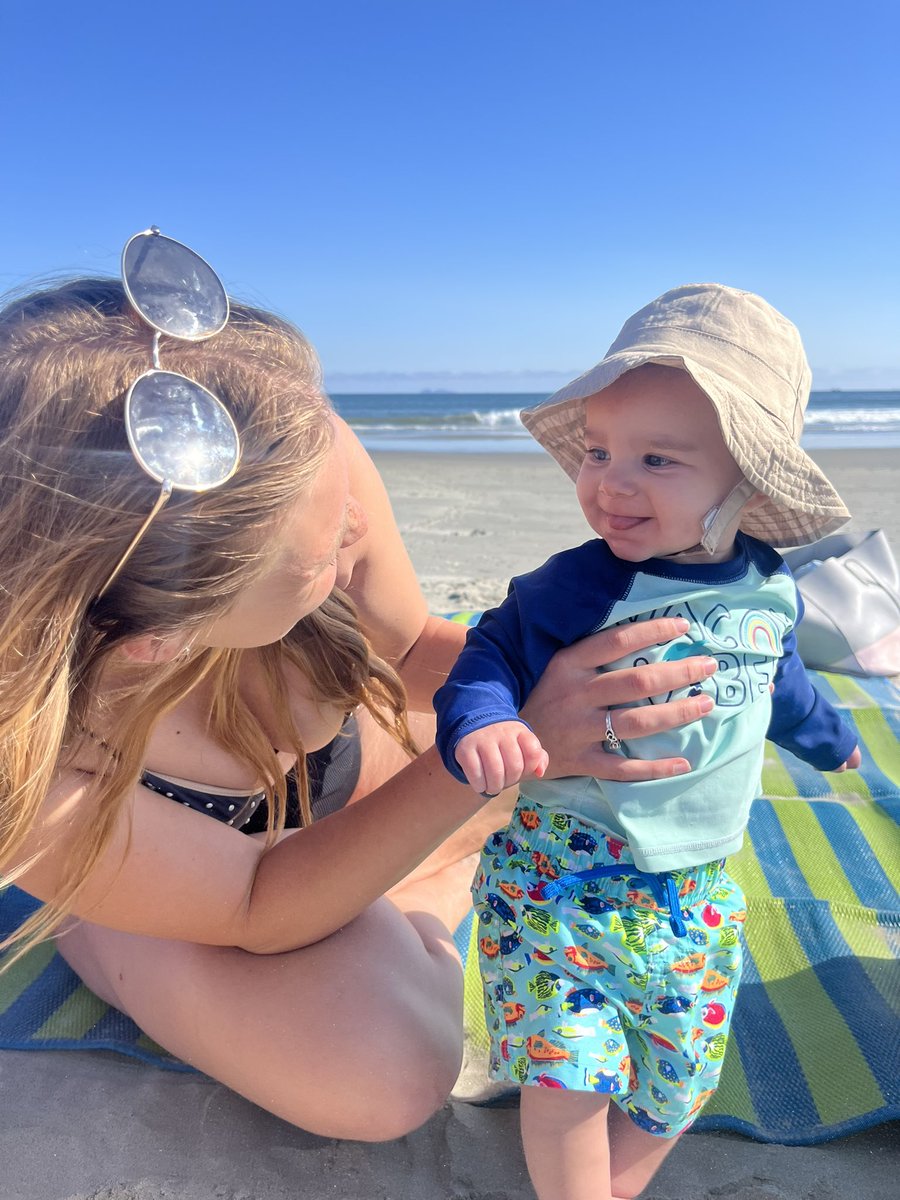 haleypriebe's tweet photo. Baby boys first beach day ☀️ https://t.co/TRZgOB2Fnw