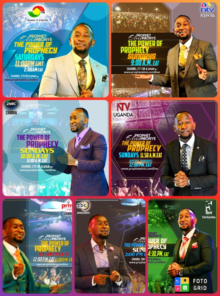 Tomorrow's programme line up. #ProphetElvisMbonye