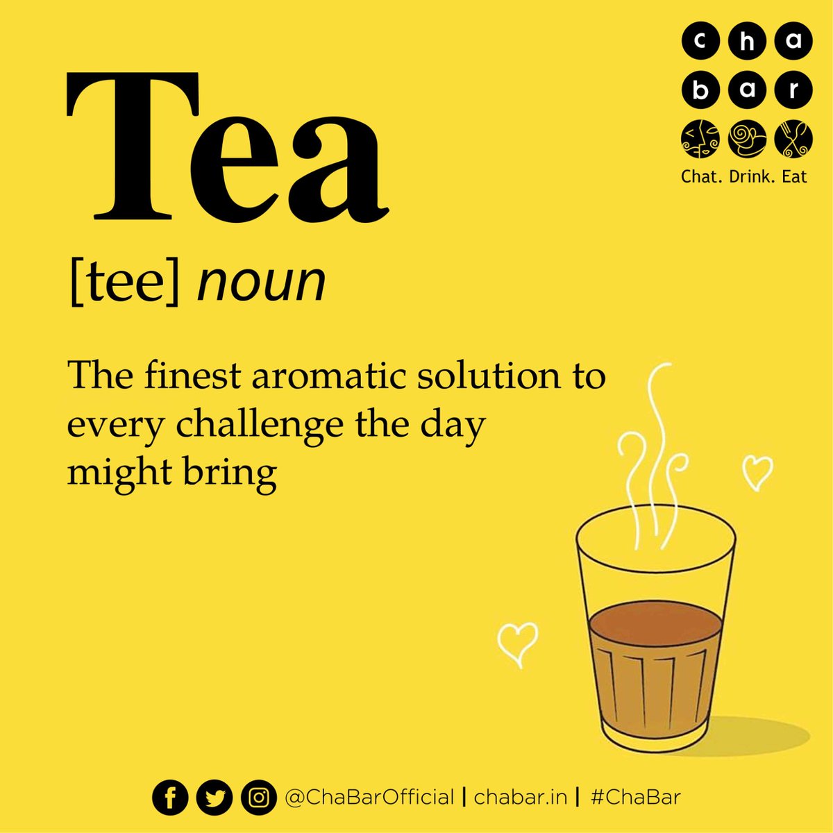 When tea is there, everything is going to be all right. ☕️😌🍵😊🫖😃

#TeaFixesAll #TeaTherapy #TeaBringsBalance #ChaBar