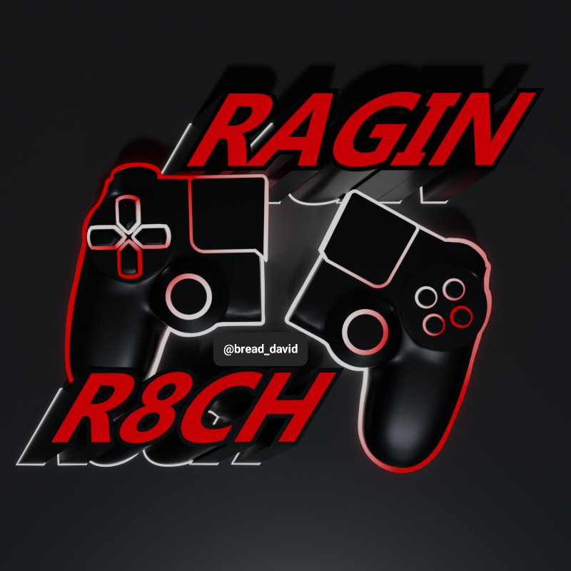 RaginR8ch's tweet photo. I officially had someone design a Twitch logo for me! They're a 3D digital artist who usually does OC commissions but still made my logo. So if you have a logo idea or OC you want created, message bread_david on Discord! https://t.co/H4VyeXDXMh #3dart #ArtCommission #OC #twitch https://t.co/WQ28cCiPQV