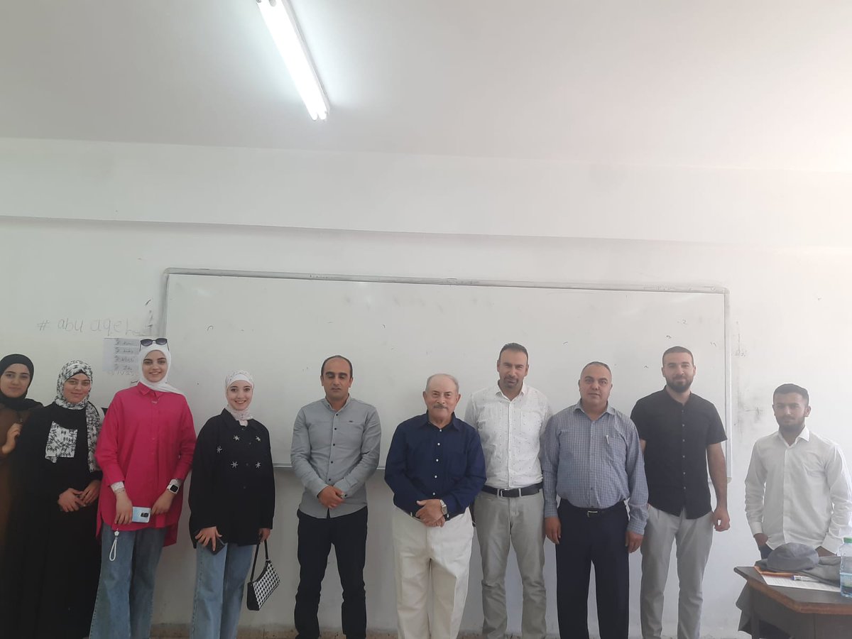Thank you to guest speaker Prof of Mathematics Hasan Al Halees from Saginaw Valley State U, for presenting to our faculty and students on the 'Uniform distribution as the limiting form of a density formation' #highereducation #mathmatics #EducationForAll #Palestine #cooperation