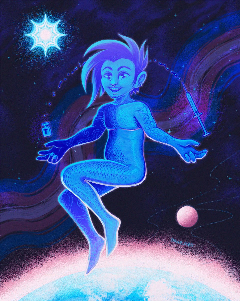 daxe_art's tweet photo. Happy pride to all my queer siblings! I had the incredible opportunity to illustrate a piece for inreach's #TransMascFutures campaign and am happy to finally be able to share it with you! https://t.co/LeeL8KT0zx