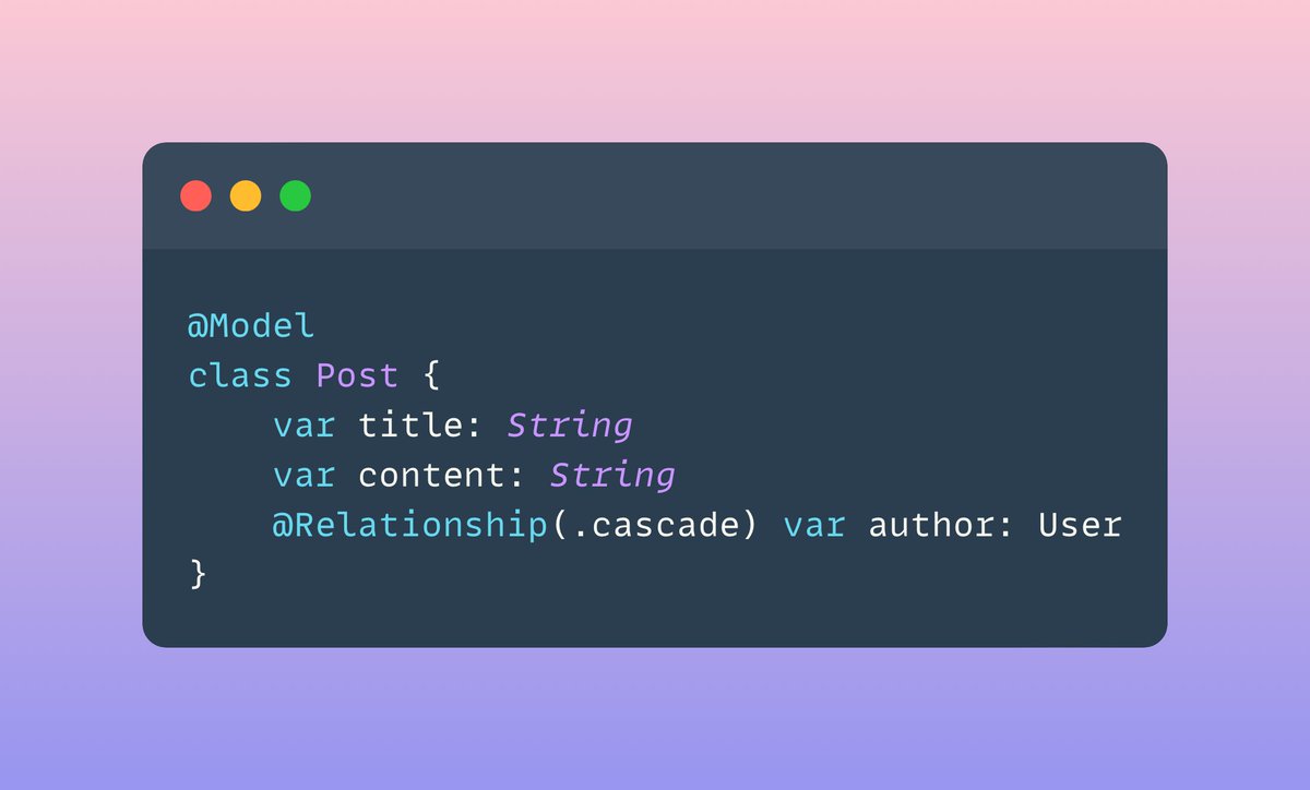 mazenkourouche's tweet image. Keep your data clean 🧹 Add the '.cascade' delete rule to make sure associated types are also deleted from storage. #SwiftData