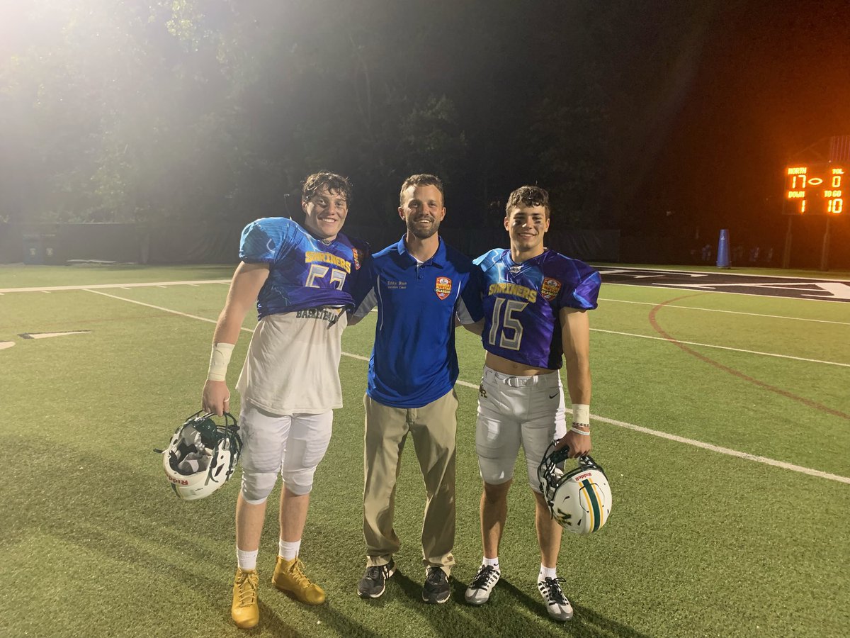 NR Hornets Football (@nrhsfootball1) on Twitter photo Fun one last game coaching these two unbelievable players <a href="/Smorelli_52/">Savino “Sam” Morelli</a> and <a href="/alex_carucci/">Alexander Carucci</a> in the Shiner’s Football game! North with the 17-14 on a last second FG! NR fan base traveled great to support these two, thank you! #family #hornetpride Fun one last game coaching these two unbelievable players <a href="/Smorelli_52/">Savino “Sam” Morelli</a> and <a href="/alex_carucci/">Alexander Carucci</a> in the Shiner’s Football game! North with the 17-14 on a last second FG! NR fan base traveled great to support these two, thank you! #family #hornetpride