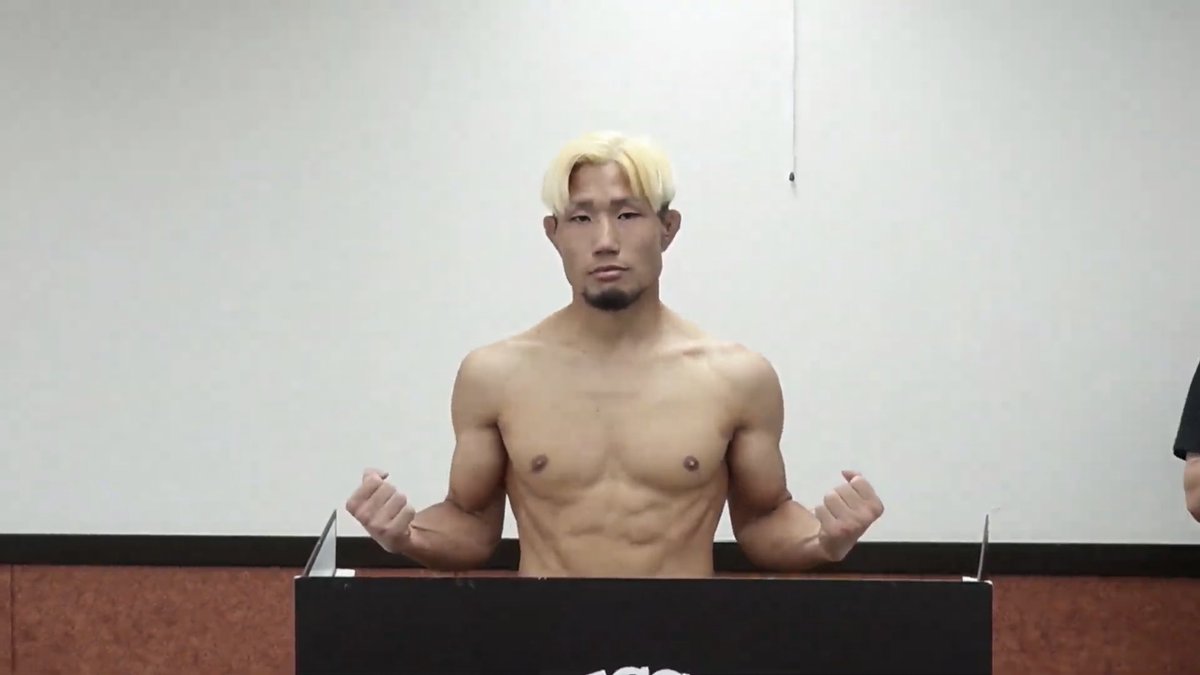 Gigio_jp's tweet photo. 【前日計量】6/18 プロ修斗メルパルクホール大阪大会
第8試合　プロ修斗　バンタム級　5分2R 青柳洸志（修斗GYM神戸） 藤川智史（ARMS）
#shooto0618 

https://t.co/xLOeBnZd5w

両者クリア！ https://t.co/30fg1dMtc3