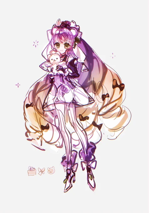 #リプ来た3つの絵文字でキャラデザする 