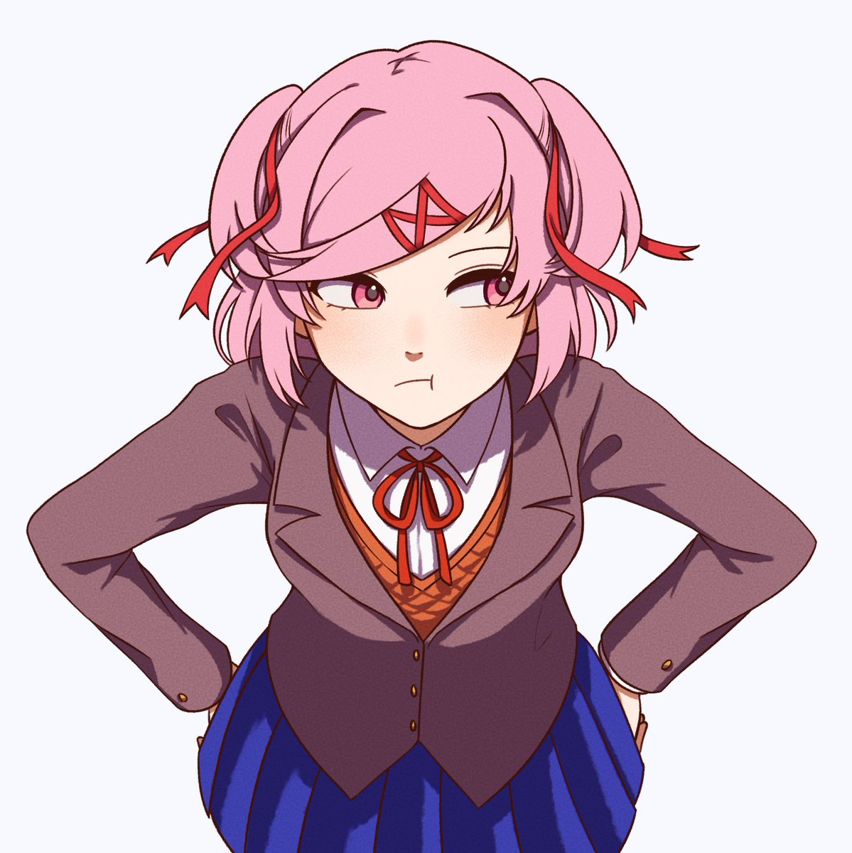 R1_0__'s tweet photo. Natsuki's faces
 #DDLC
 #DDLCfanart https://t.co/9dQWAtFLLJ