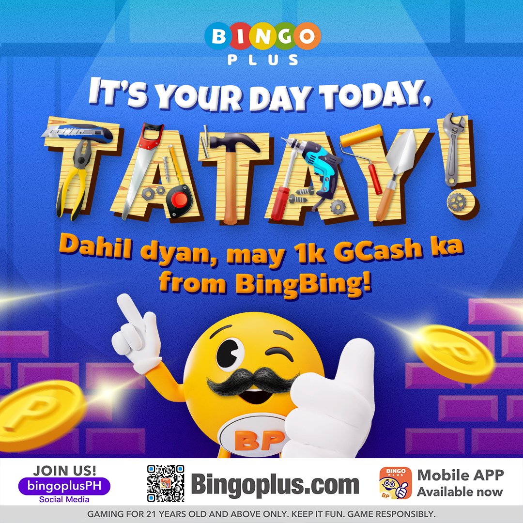 Uy, Happy Father's Day ha? Sudin lamang ang mechanics para mag qualify ⚒️ Ikwento mo naman ang best experience mo bilang isang Tatay 👨 COMMENT your answers below with your family photo LIKE and RETWEET this post #BingoPlus #downloadnow #FathersDay