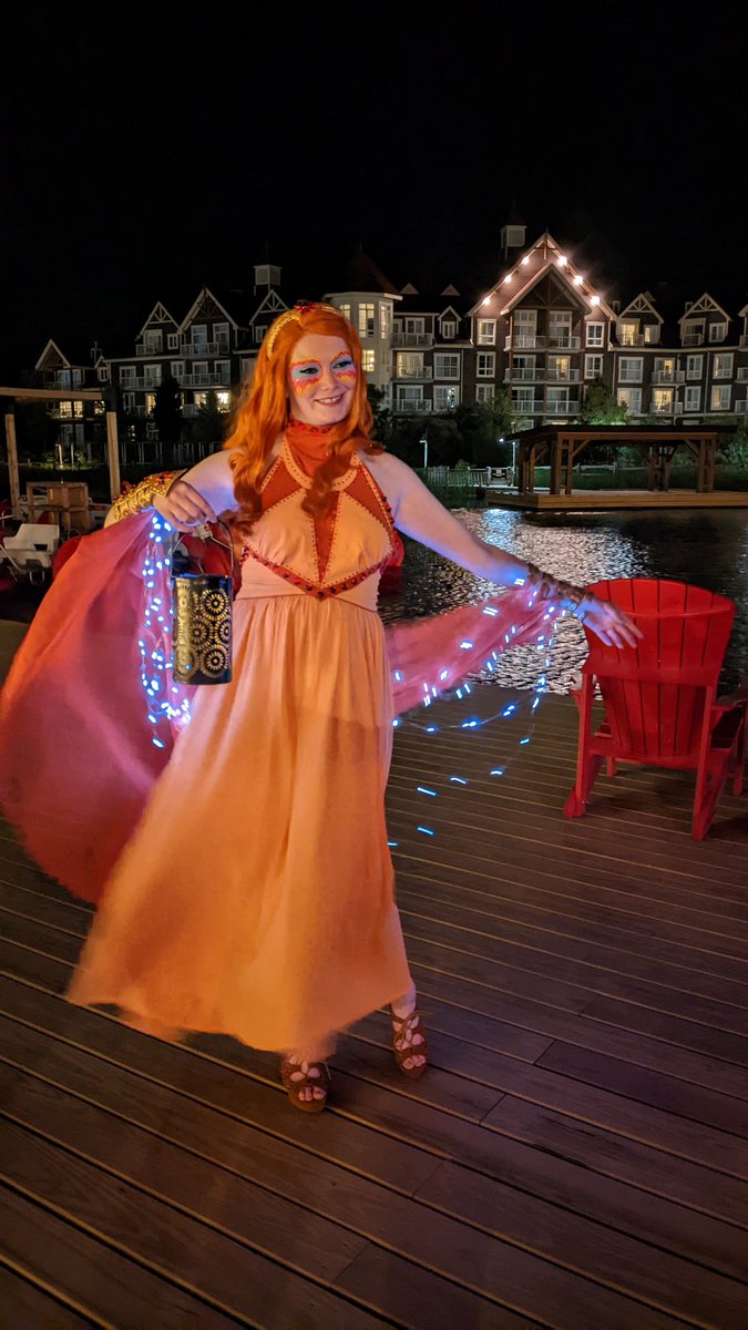 battlefrocks's tweet image. Photos of friends and Yeticon glow parade shenanigans