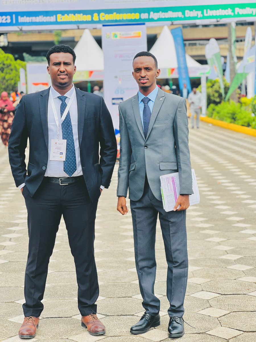 mabdinoorCoP's tweet photo. Somalia young agribusiness leaders @AbdirahmnSabrie  @mohamednussse attending the Africa wide Agritec event in Nairobi; recognised for their innovative work in somalia agriculture sector. I have known and worked with this team and many others in Somalia. https://t.co/rlnMK7XYW8