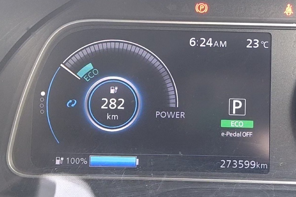 #EV #NissanLEAF #fullcharge #170000miles #highmilage #40kWh #Battery