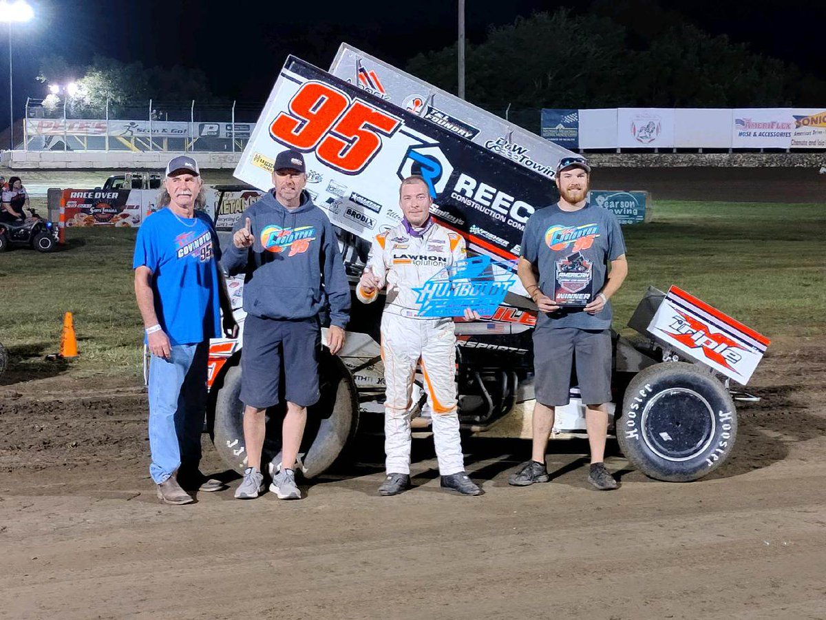 RECAP/RESULTS &gt;&gt; Matt Covington Dominates American Sprint Car Series Return To Humboldt Speedway! Find out more at ascsracing.com/press/article/…