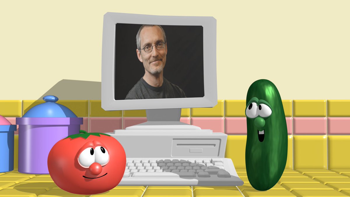 Before I forget.. happy birthday to the man who inspired me as an artist, voice actor, story teller and my faith, <a href="/philvischer/">Phil Vischer</a> ! Creator of #veggietales ! Thank you for all you've done and I pray that God continues to bless you in you do!
#bobthetomato #larrythecucumber #blender