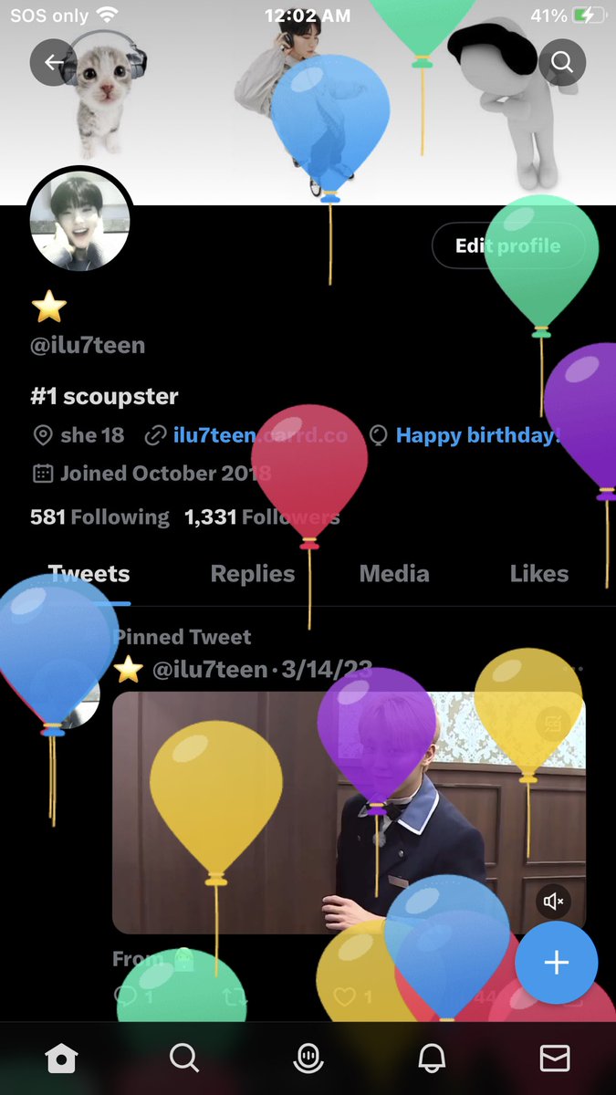 ilu7teen's tweet photo. got my balloons🤗❤️‍🩹 #finally19 #nasty19 😂 https://t.co/qZijVPdYUw