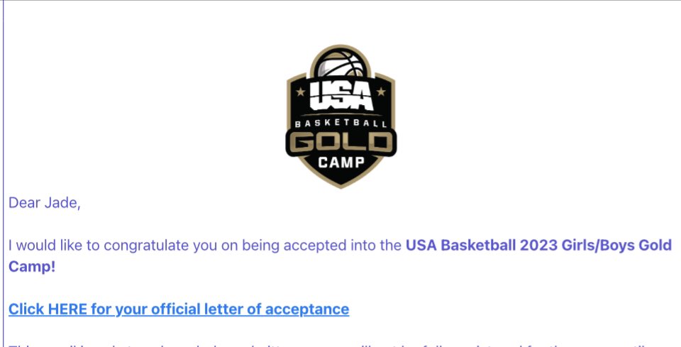 Thankful for the opportunity to attend the USA Basketball Gold Camp! 

I'm looking forward to attending Can't wait to get to work and learn. 
@USABYouth 
@SpDr27 
@RCISDAthletics 
@RoyseCityGBB