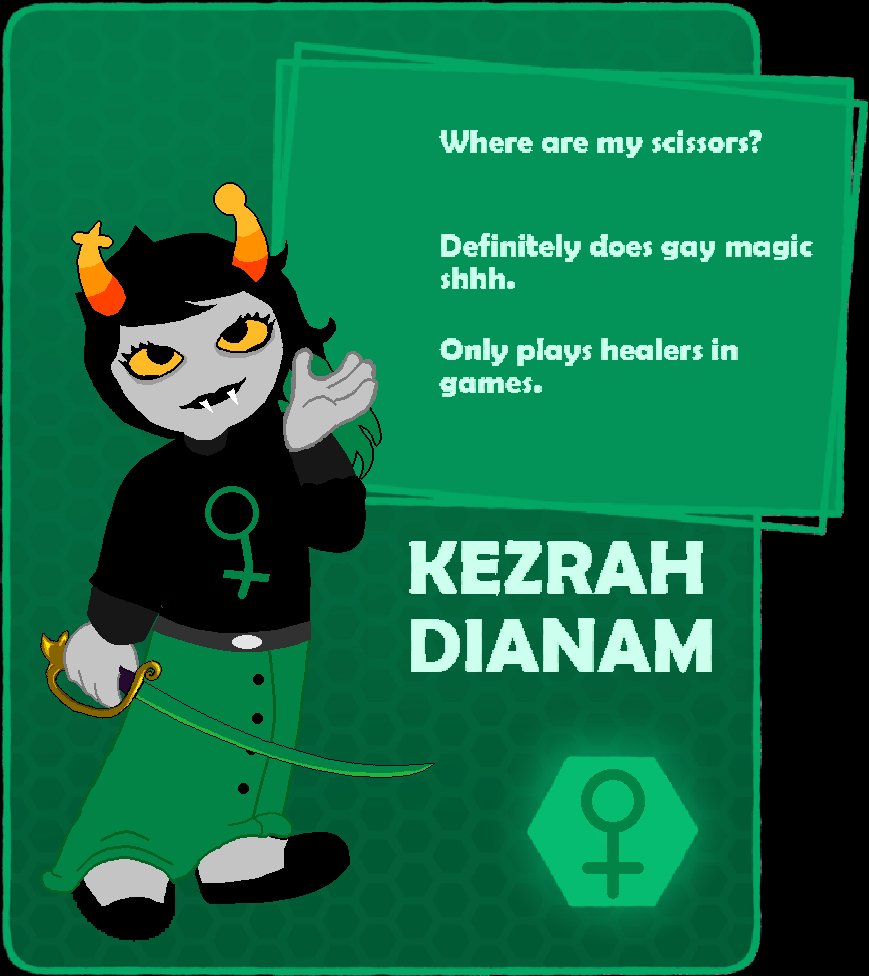 MinxTheJester's tweet photo. does this make me qualify as a real homestuck fan now?
i made a trollcard for my fantroll, so it's certainly something.
#homestuck #fantrolls #trollcard #trollcall https://t.co/Xu1AdPwL0j