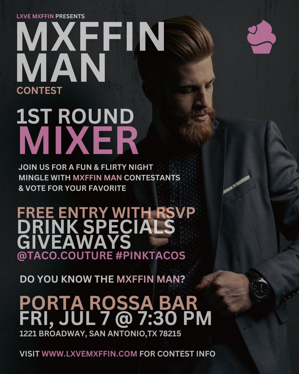 lxvemxffin's tweet photo. Wyd Friday, July 7th, San Antonio? 👀 #MXFFINMANContest🧁 https://t.co/hMarejewxl