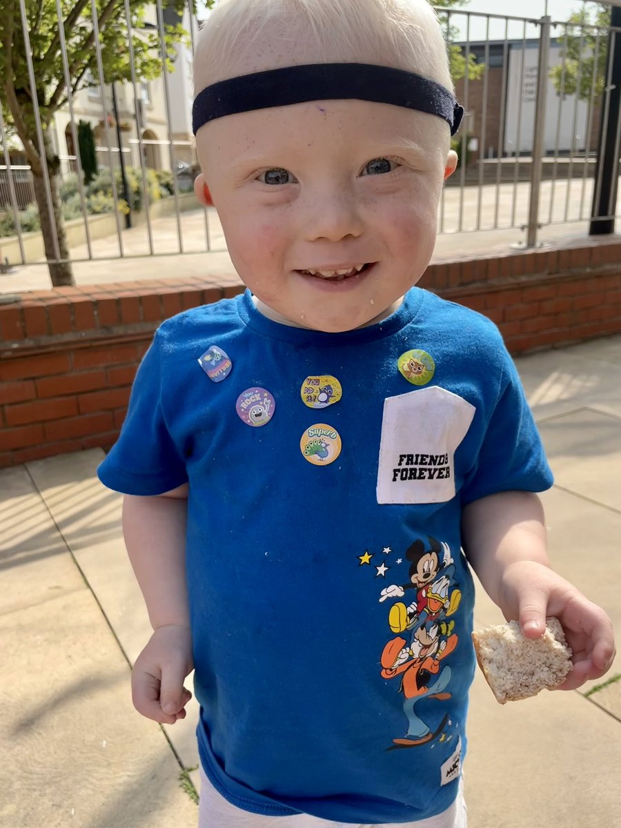 Nothing is impossible!
We have been potty training for 12 months now, to say it’s not been easy is an understatement. 
We use stickers as a reward every time he does a wee on the toilet.
Well check out the embellishment on his tshirt! ALFIES 1st DRY DAY AT NURSERY!You did it bab!