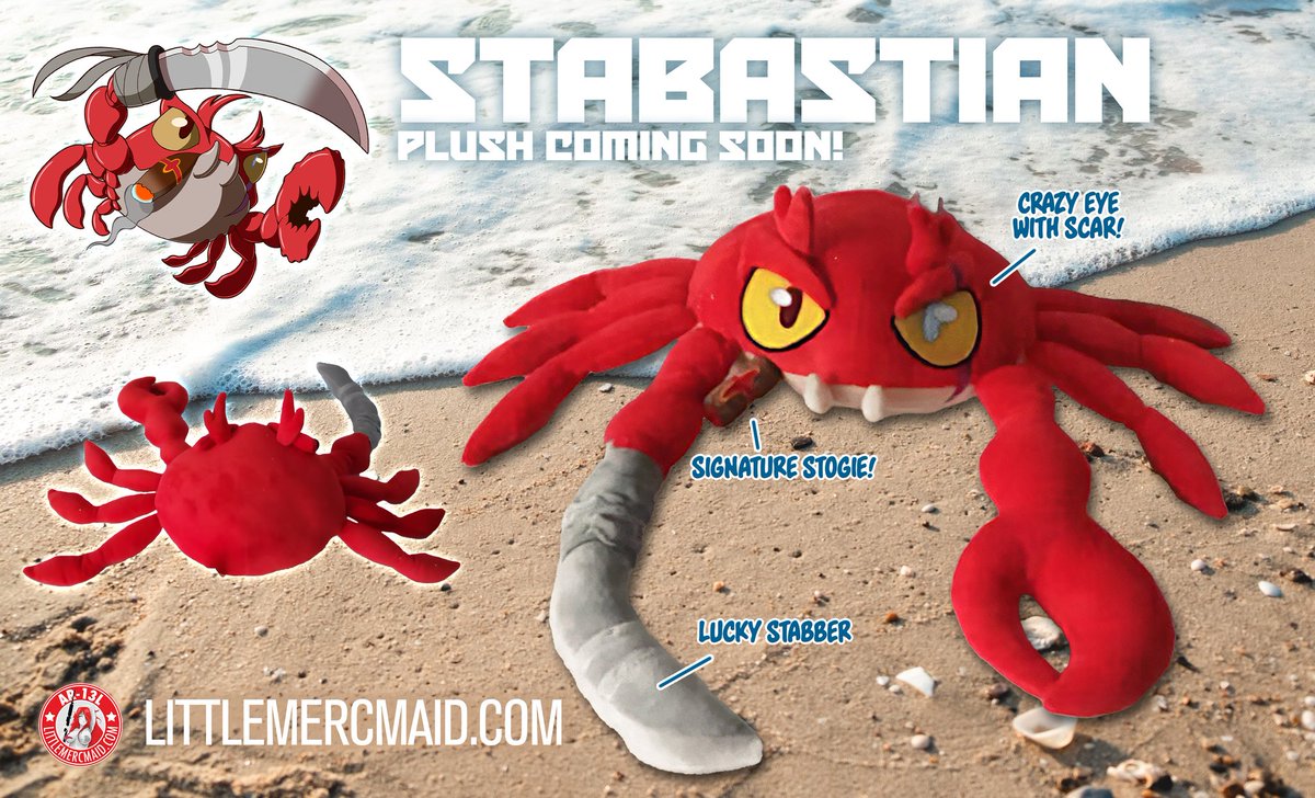 littlemercmaid's tweet image. Now that it has been shown on stream tonight, we can share this. We're currently working with our vendor to price out full production including packaging and other goodies. This may wind up being a separate campaign in the best future. We'll keep you posted!

#plushie #plush