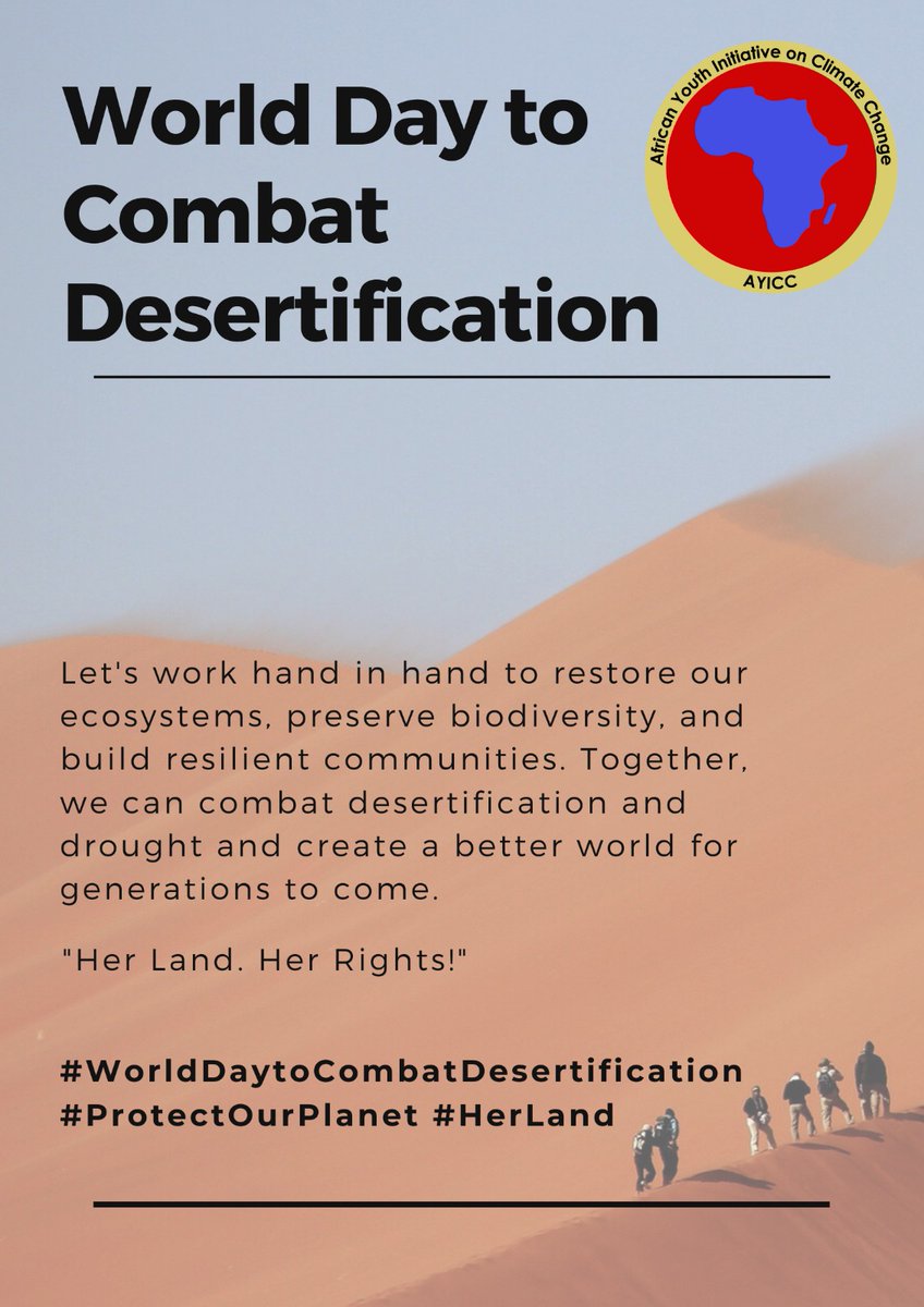🌍 Today is #WorldDaytoCombatDesertification, a reminder of the urgent need to protect our planet from desertification and land degradation.

#CombatDesertification #LandRestoration #SustainableDevelopment #ProtectOurPlanet #ClimateAction