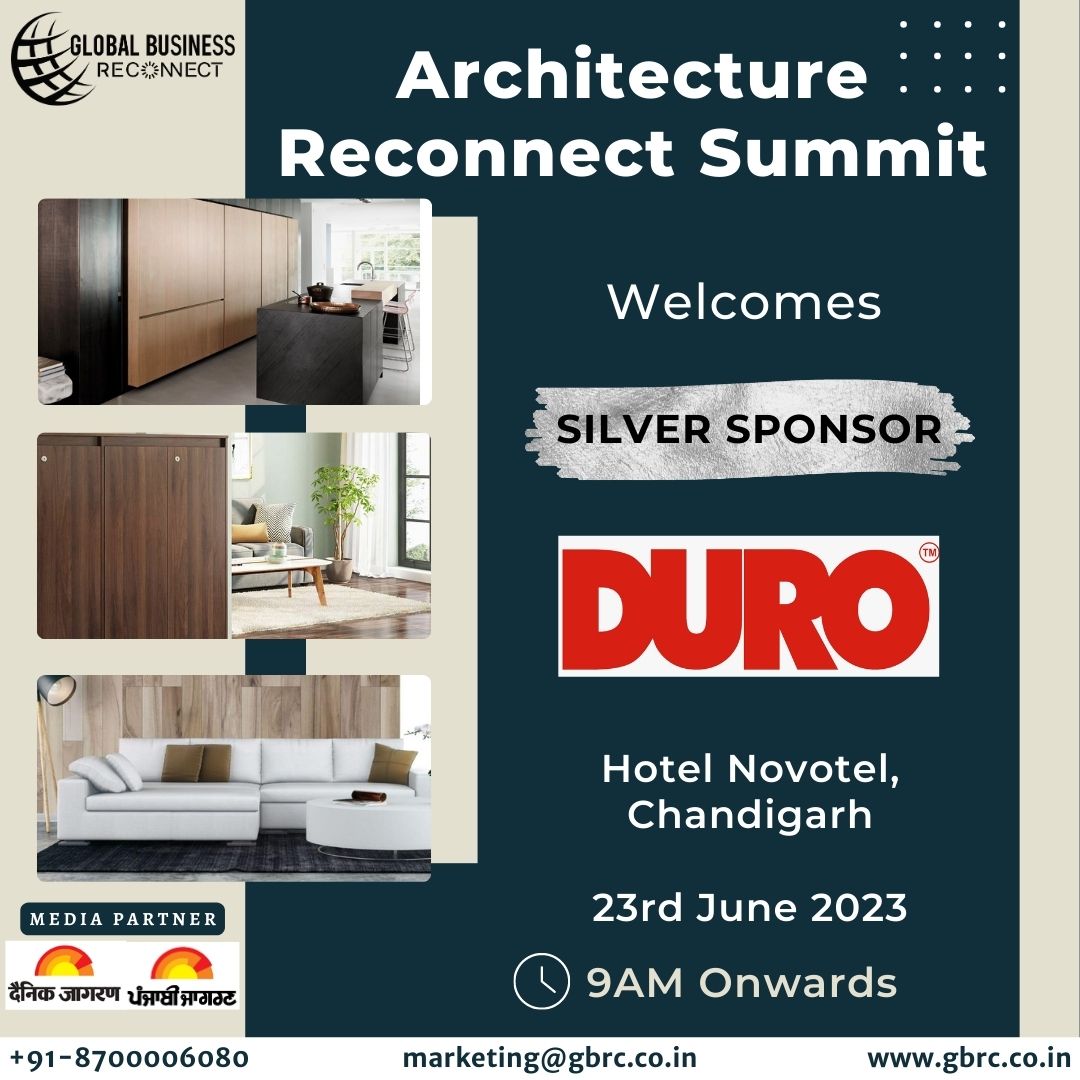 We Welcome Duroply Industries Ltd. as the Silver Sponsor in our Architecture Reconnect Summit on 23rd June, 2023 at Novotel, Chandigarh.

Stay tuned for more....

#architecturereconnectsummit #ars #gbrc #globalbusinessreconnect #b2bconference #wowawards #awardceremony #exhibition