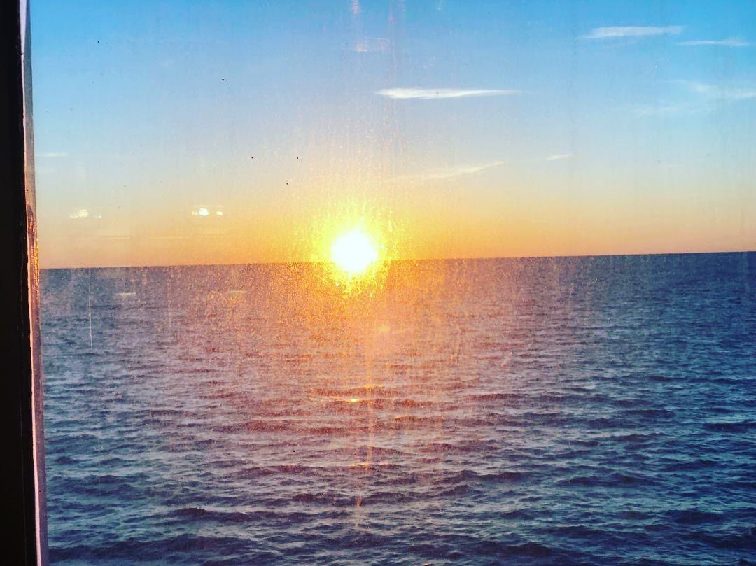 Sun Rises from East & & Sets at West but when u travell towards north pole 
Sunset & Sunrise are from the same place within few hours in summer that’s why Finland is called country of midnight sun 
A beautiful sunset at the cruise while traveling between Helsinki to Stockholm https://t.co/fTHHtGxTU5