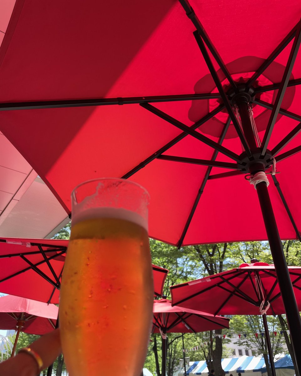 大人気のタイフェス眺めながらビール飲んだ https://t.co/zXXPg5K30L