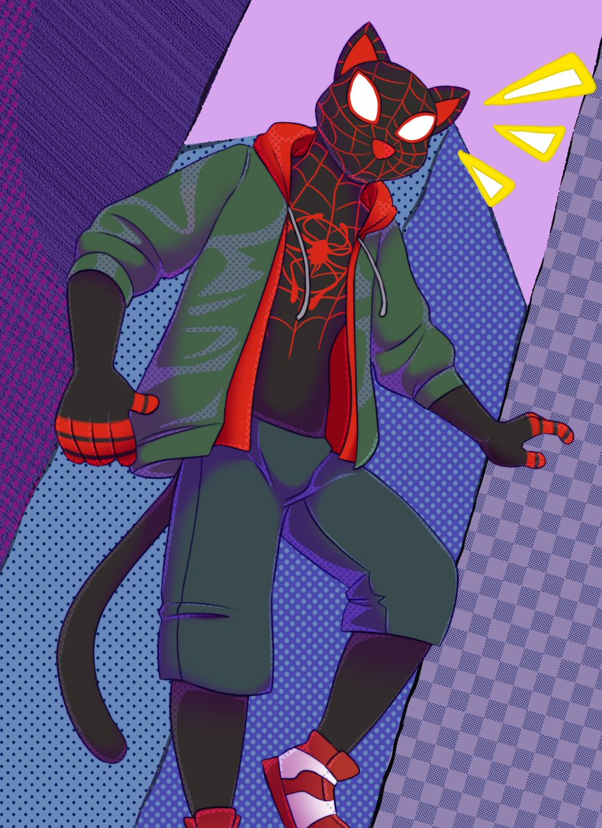 Deckler1's tweet image. Meows Morales?!!! 🕷😼