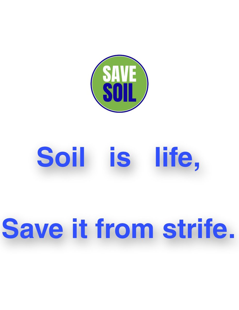 Soil is life, Sustaining the complex web of ecosystems that thrive on our planet. It is the foundation on which our Food, Water and Livelihood depend. However, Soil is facing many challenges that threaten its health and productivity.  Let us all join the #SaveSoilMovement to make…