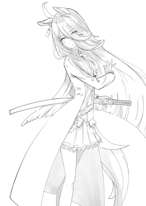 こういうウマ娘×刀描きたいけどリクエストあります??