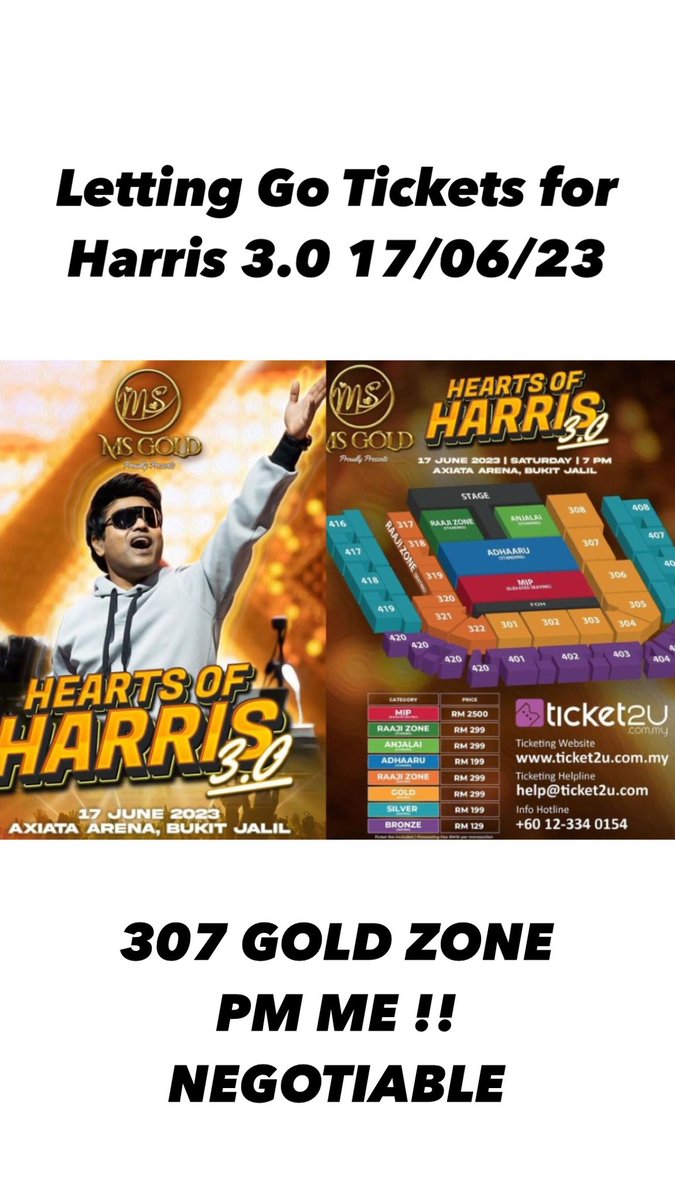 #harris3.0 #letgotickets #Harrisjayaraj 

PM me of you are interested.