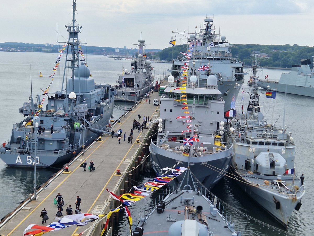 USNavyEurope's tweet photo. That’s a wrap! #BALTOPS23 has ended in Kiel, 🇩🇪.

“After two weeks of intense, combined operations across the Baltic region, we have grown as a team by operating as a team,” said Vice Adm. Thomas Ishee, #USSixthFleet &amp; @STRIKFORNATO.

Read more here. 👇
https://t.co/a59CdYcxQK https://t.co/ERrBhKpPGU