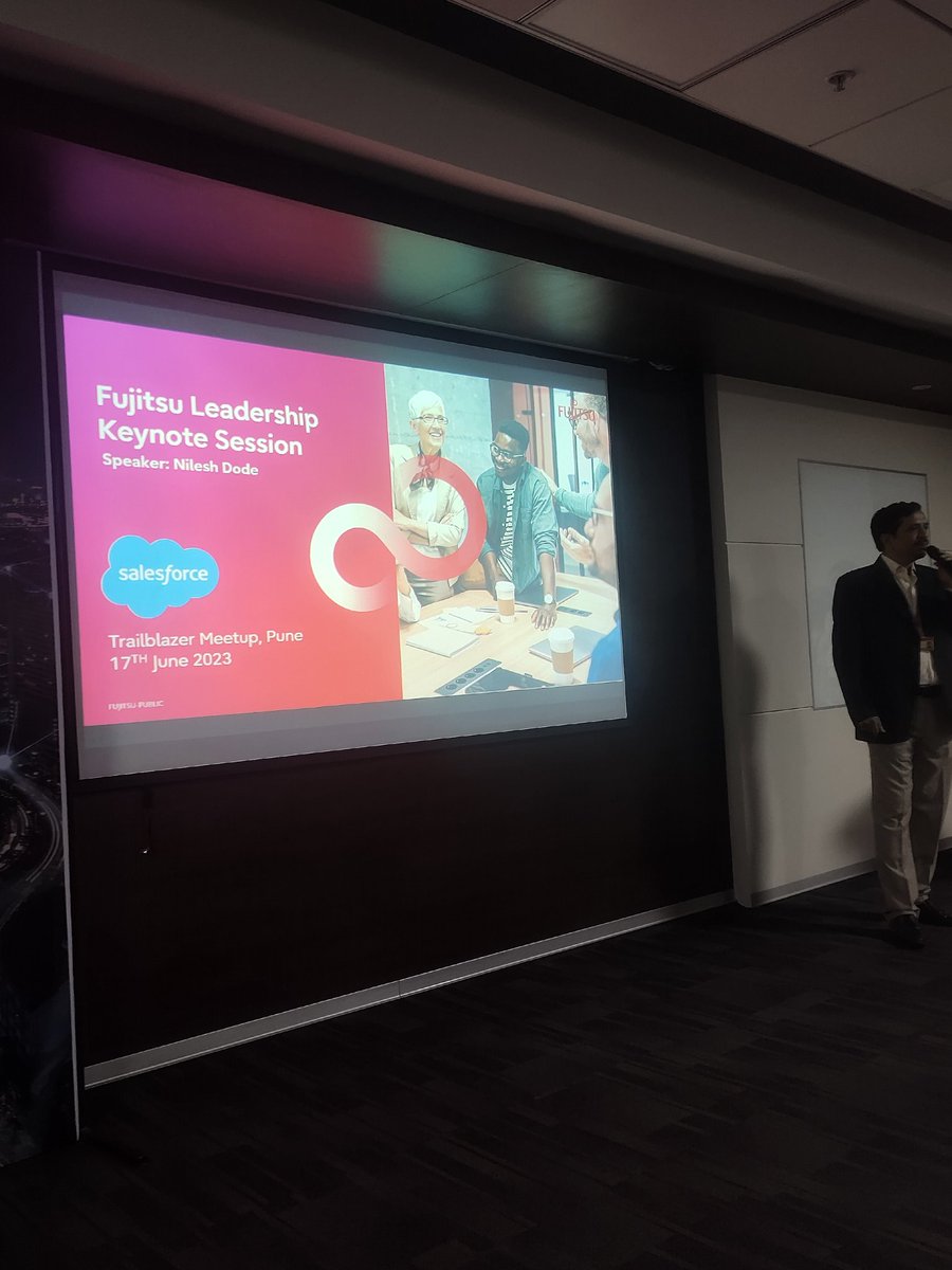 Thanks to @Fujitsu_Global for being the great host and sponsor for today's @salesforce @SalesforceDevs event here in #Pune