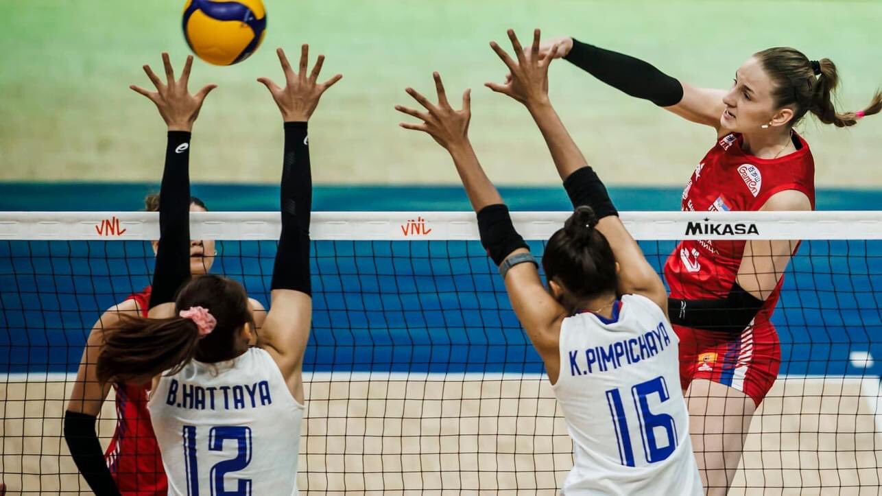 Serbia vs Thailand in Women's Volleyball Nations League 2023