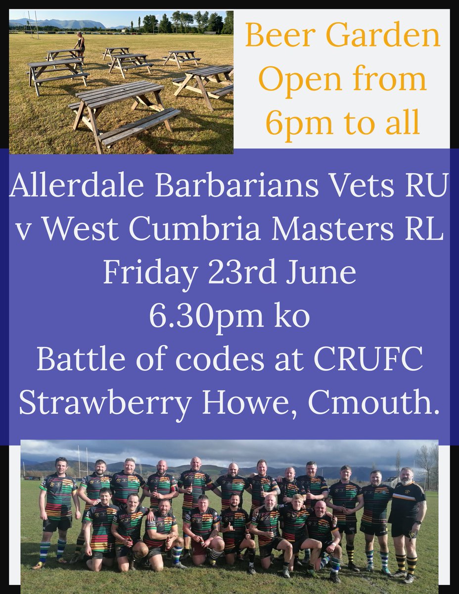 Bar open from 6pm on Friday 23rd June. If it’s not for the rugby come for the view and 🍺.