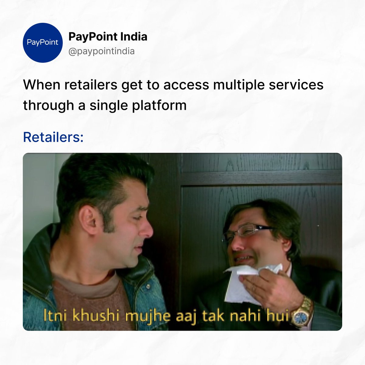Become a PayPoint agent and unlock endless opportunities!

Expand your business and earn commissions by accessing multiple services, all through a single platform.

#PayPoint #HarPaymentDigital #DigitalIndia #FinancialInclusion #ExtraIncome #Meme