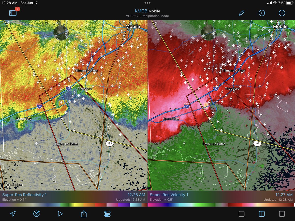 NWS Mobile on Twitter "12;24am Tornado warning for southwestern