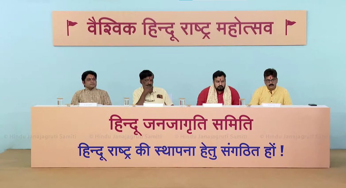 Watch न्याययोद्धा, धर्मयोद्धा <a href="/Vishnu_Jain1/">Vishnu Shankar Jain</a> speak on the legal battles to #SaveHinduTemples  at the ongoing Vaishvik Hindu Rashtra Mahotsav in Goa

Kashi, Mathura and now Kishkindha! We will reclaim them all! 

Watch live
youtube.com/live/xJX6zVmwY…