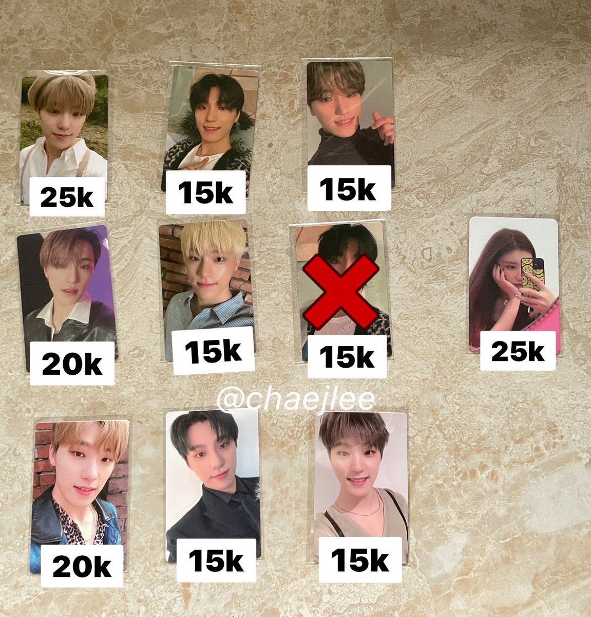 chaejlee's tweet photo. [help rt] !!!

WTS // CLEARANCE SALE

- price ex packing
- bisa nego tipis 
- keep event
- co via shopee
📍dom Jakarta (🇮🇩)

tag. pc photocard treasure, seventeen dino, itzy chaeryeong https://t.co/cpPCl6sBFO