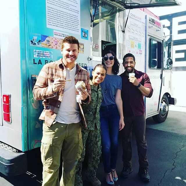 ✨🍦 #FBF #SEALteam #DavidBoreanaz #Toni #Jess #Neil