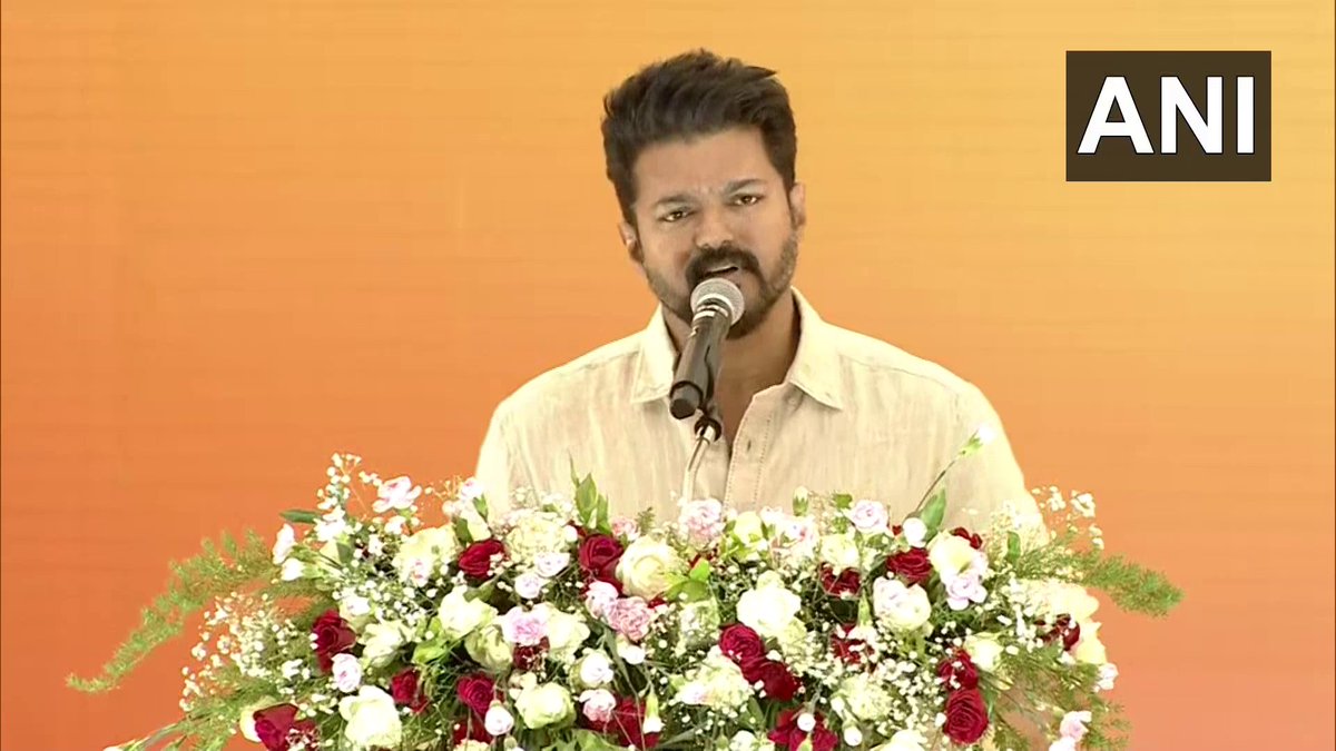 Actor Vijay attends an event at the RK Convention Center in Chennai, where the top three toppers of class 10th and 12th from all the districts of Tamil Nadu have gathered.

He will distribute cash prizes, and certificates to them.