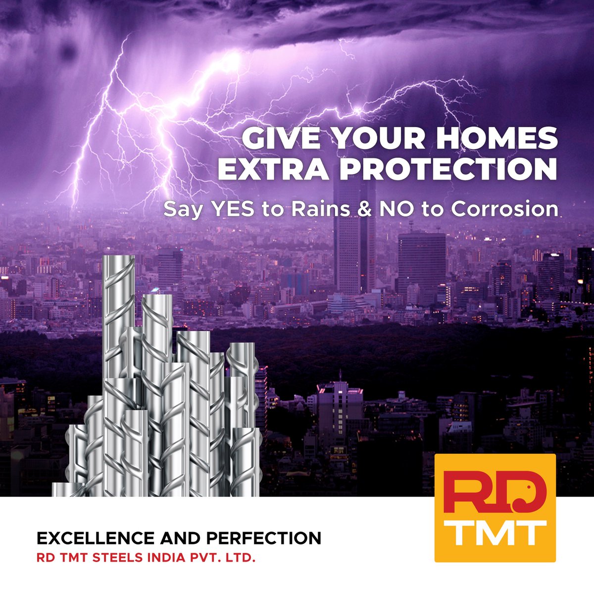 Embrace the Rain: TMT Steel Ensures Resilience and Reliability Even in Tough Weather Conditions

#tmtbars #steel #construction #constructionmaterials #civilengineer #builders 
#civilconstruction #constructionmanagement #steeltraders #steelstrucure #rdtmt #madeinindia #rdtmtsteel