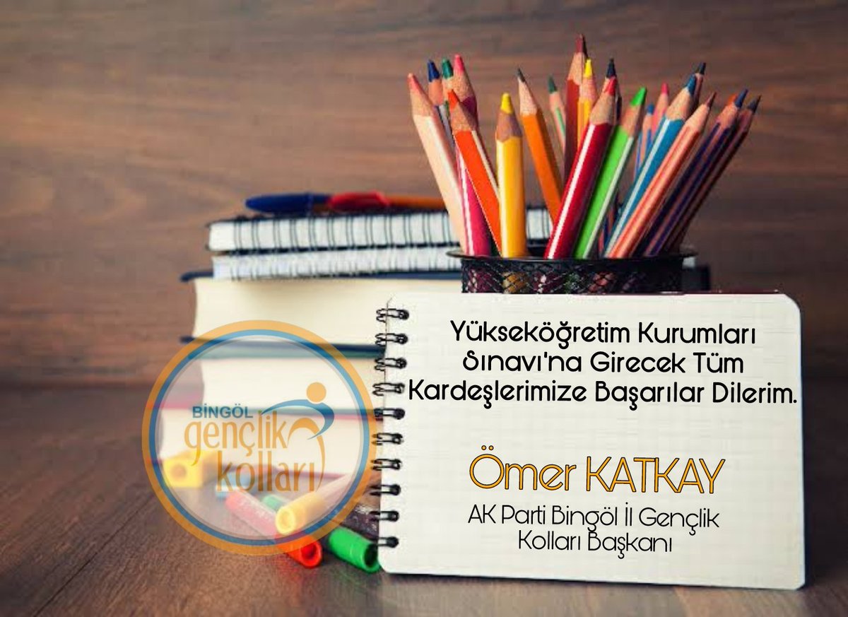 Sevgili Genç Kardeşlerim,

Emeğiniz, çabanız ve hayallerinizle eş değer bir sonuç almanız dileğiyle Yükseköğretim Kurumları Sınavı'nda hepinize başarılar dilerim.. 🤗

#YKS2023